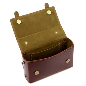 Florence 73 barna női bőr kézitáska 22.5 x 13.5 x 8 cm