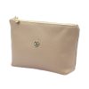 Gregorio COSMETICS-005 DOLLARO taupe női marhabőr kozmetikai táska 21 x 13 x 8 cm