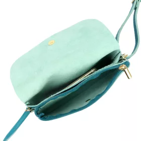   Luka 26-116 DOLLARO türkiz női bőr kézitáska 20 x 14.5 x 4 cm