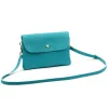 Luka 26-116 DOLLARO türkiz női bőr kézitáska 20 x 14.5 x 4 cm