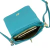 Luka 26-117 DOLLARO Bzzz türkiz női bőr kézitáska 22 x 14 x 7 cm