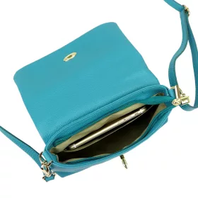   Luka 26-117 DOLLARO Bzzz türkiz női bőr kézitáska 22 x 14 x 7 cm