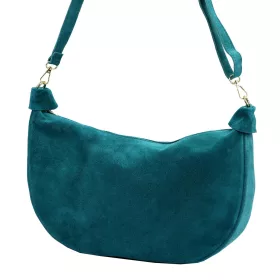 Luka 26-115 türkiz női bőr kézitáska 40 x 26 x 11 cm