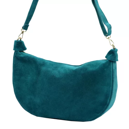 Luka 26-115 türkiz női bőr kézitáska 40 x 26 x 11 cm