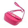  Dámska kožená kabelka cez rameno Luka 26-125 D magenta 22,5 x 14,5 x 9 cm