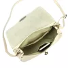  Dámska kožená kabelka cez rameno Luka 26-121 D béžovej farby 30 x 16 x 12 cm