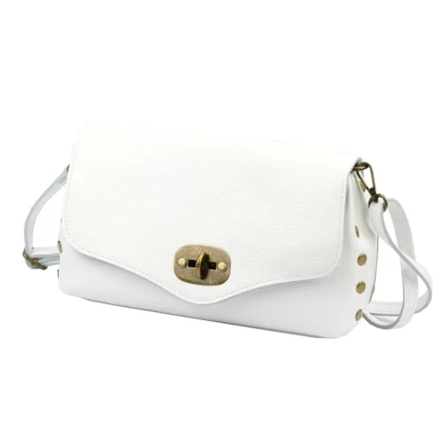 Luka 26-121 DOLLARO fehér női bőr kézitáska 30 x 16 x 12 cm