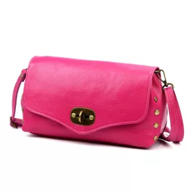    Dámska kožená kabelka cez rameno Luka 26-121 D magenta 30 x 16 x 12 cm