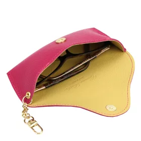    Dámsky doplnok z hovädzej kože Florence BRE-10 magenta 18 x 7 x 4 cm