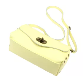    Dámska kožená kabelka cez rameno Luka 26-121 D žltá 30 x 16 x 12 cm