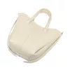  Dámska kožená kabelka Luka 26-124 DOLLARO béžovej farby 24 x 21 x 10 cm