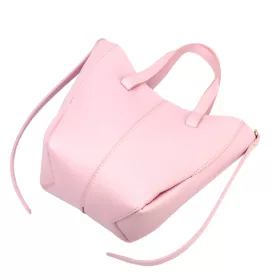    Dámska kožená kabelka Luka 26-124 DOLLARO púdrovej farby 24 x 21 x 10 cm
