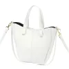 Luka 26-124 DOLLARO fehér női bőr kézitáska 24 x 21 x 10 cm