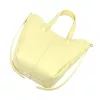 Dámska kožená kabelka Luka 26-124 DOLLARO svetložltá 24 x 21 x 10 cm