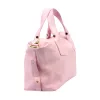  Dámska kožená kabelka Luka 26-119 DOLLARO púdrovej farby 47 x 25 x 16 cm