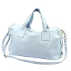  Dámska kožená kabelka Luka 26-119 DOLLARO modrá 47 x 25 x 16 cm