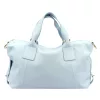  Dámska kožená kabelka Luka 26-119 DOLLARO modrá 47 x 25 x 16 cm