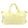 Dámska kožená kabelka Luka 26-119 DOLLARO svetložltá 47 x 25 x 16 cm