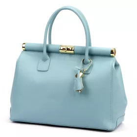    Dámska kožená kabelka Luka 26-002 DOLLARO modrá 35 x 26,5 x 15,5 cm