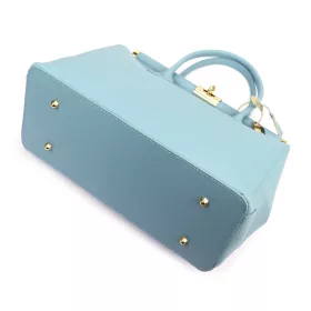    Dámska kožená kabelka Luka 26-002 DOLLARO modrá 35 x 26,5 x 15,5 cm