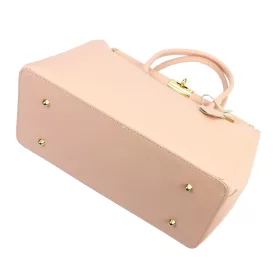    Dámska kožená kabelka Luka 26-002 DOLLARO ružová 35 x 26,5 x 15,5 cm