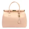 Luka 26-002 DOLLARO rózsaszín női bőr kézitáska 35 x 26.5 x 15.5 cm