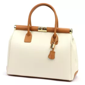   Luka 26-002 DOLLARO bézs női bőr kézitáska 35 x 26.5 x 15.5 cm