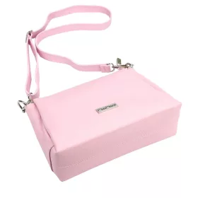    Dámska kožená kabelka MiaMore 01-002 DOLLARO púdrová 27 x 20 x 10 cm
