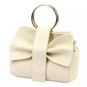    Dámska kožená kabelka Luka 26-123 DOLLARO béžovej farby 33 x 22 x 13 cm