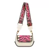  Dámska kožená kabelka EGO ECS0033WF 030026WL béžovo-čierna, cez rameno 23×13×8 cm