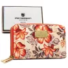  Dámska peňaženka Peterson PTN 007-F8 s oranžovým kvetinovým vzorom 13 x 9 x 3,3 cm