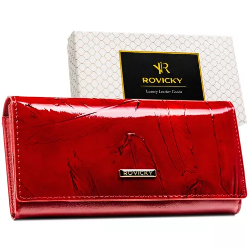 Dámska peňaženka Rovicky RPN-27-YM červená 18,5 x 9,5 x 3 cm