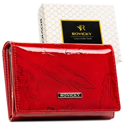  Dámska peňaženka Rovicky RPN-30-YM červená 12,5 x 9,5 x 3,5 cm