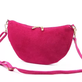    Dámska kabelka Luka 26-128 magenta z semišovej kože 30 x 17 x 5 cm