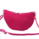 Luka 26-128 magenta női velúr bőr bőr kézitáska 30 x 17 x 5 cm