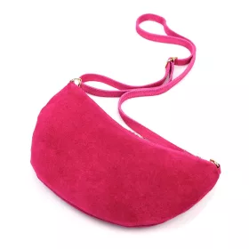    Dámska kabelka Luka 26-128 magenta z semišovej kože 30 x 17 x 5 cm