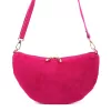 Luka 26-128 magenta női velúr bőr bőr kézitáska 30 x 17 x 5 cm
