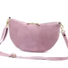 Luka 26-128 lila női velúr bőr bőr kézitáska 30 x 17 x 5 cm