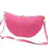 Luka 26-128 rózsaszín női velúr bőr bőr kézitáska 30 x 17 x 5 cm