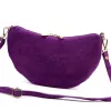 Luka 26-128 lila női velúr bőr bőr kézitáska 30 x 17 x 5 cm