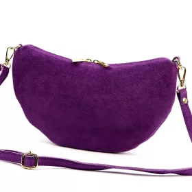   Luka 26-128 lila női velúr bőr bőr kézitáska 30 x 17 x 5 cm