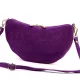 Luka 26-128 lila női velúr bőr bőr kézitáska 30 x 17 x 5 cm