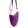 Luka 26-128 lila női velúr bőr bőr kézitáska 30 x 17 x 5 cm