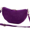 Luka 26-128 lila női velúr bőr bőr kézitáska 30 x 17 x 5 cm