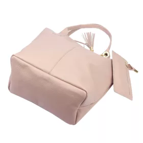    Dámska kožená kabelka Luka 26-036 DOLLARO ružová 40 x 36 x 15 cm