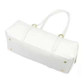    Dámska kožená kabelka Luka 26-129 DOLLARO biela 39 x 19 x 16 cm