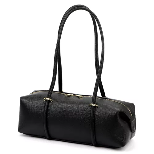  Dámska kožená kabelka Luka 26-129 DOLLARO čierna 39 x 19 x 16 cm