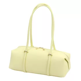    Dámska kožená kabelka Luka 26-129 DOLLARO svetložltá 39 x 19 x 16 cm