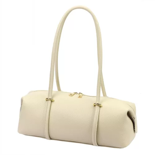 Luka 26-129 DOLLARO bézs női bőr kézitáska 39 x 19 x 16 cm