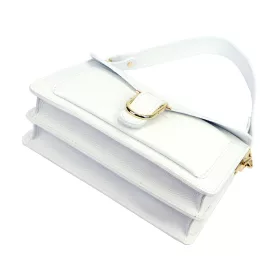   Luka 26-126 DOLLARO fehér női bőr kézitáska 26.5 x 14.5 x 10 cm